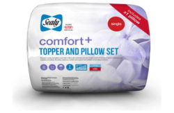 Sealy Comfort Plus Mattress Topper and Pillow Set - Single.